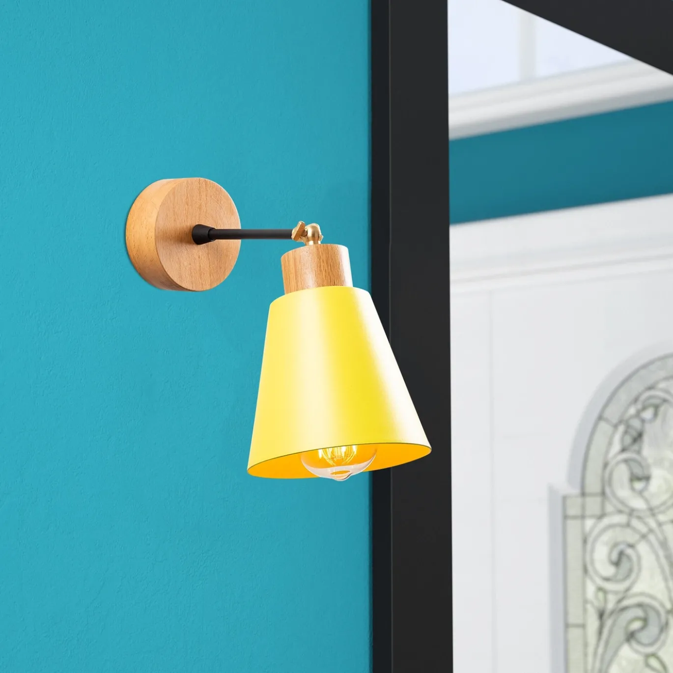 Wandlamp Manavgat Geel