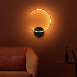 Wandlamp Moon Zwart
