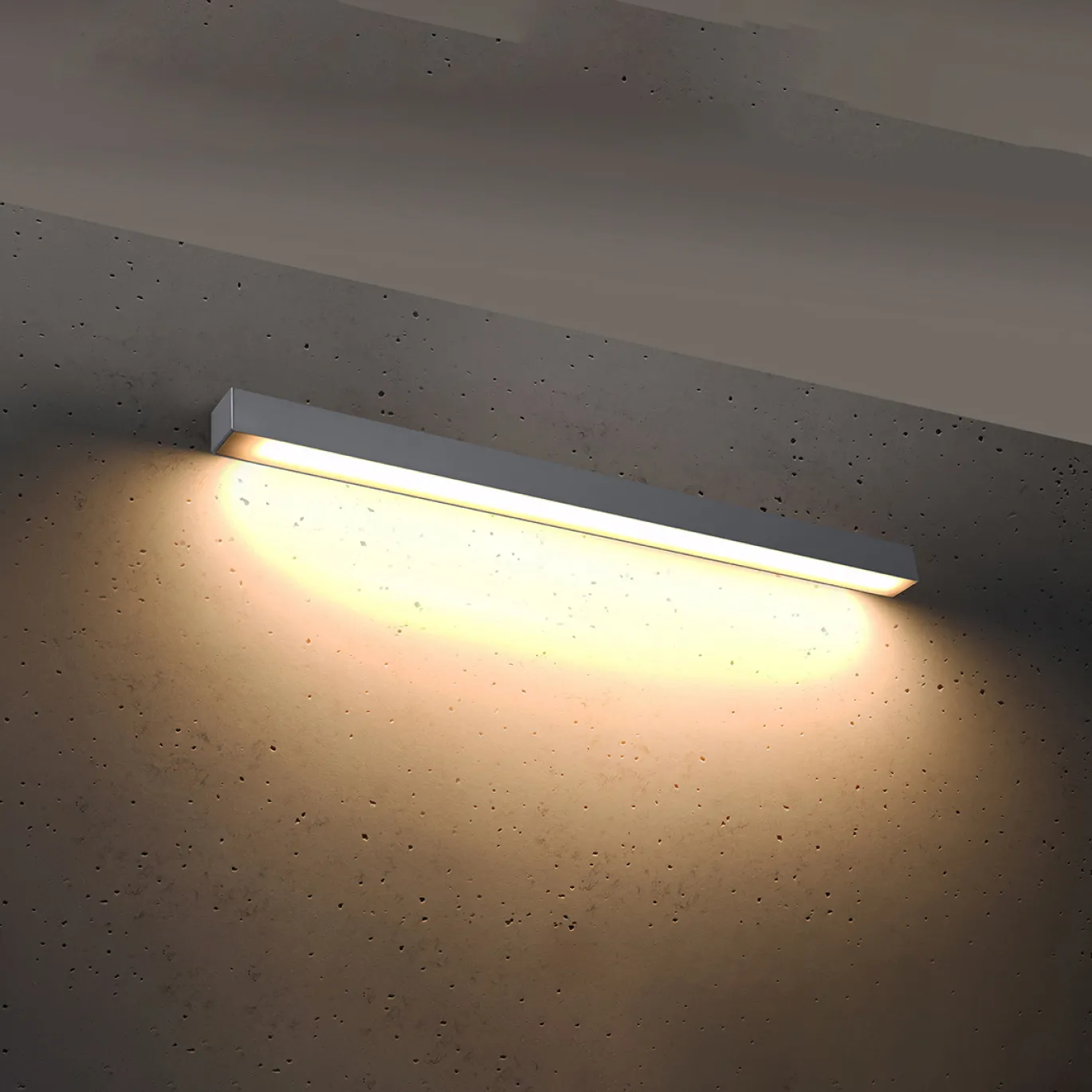Wandlamp Pinne Grijs 3000K 90cm - Giga Meubel