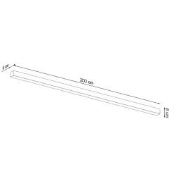 Wandlamp Pinne Wit 3000K 200cm - Giga Meubel