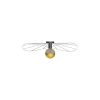 Wandlamp / Plafondlamp Eskola Zwart Ø70cm - Giga Meubel