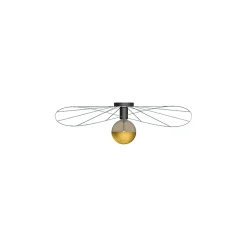 Wandlamp / Plafondlamp Eskola Zwart Ø70cm - Giga Meubel