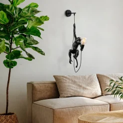 Wandlamp Singe Zwart