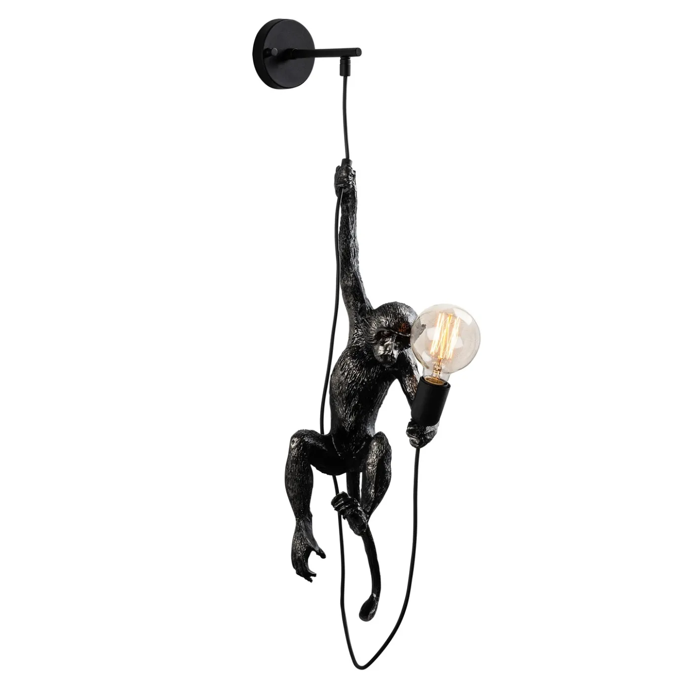 Wandlamp Singe Zwart