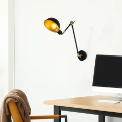 Wandlamp Sivani Zwart