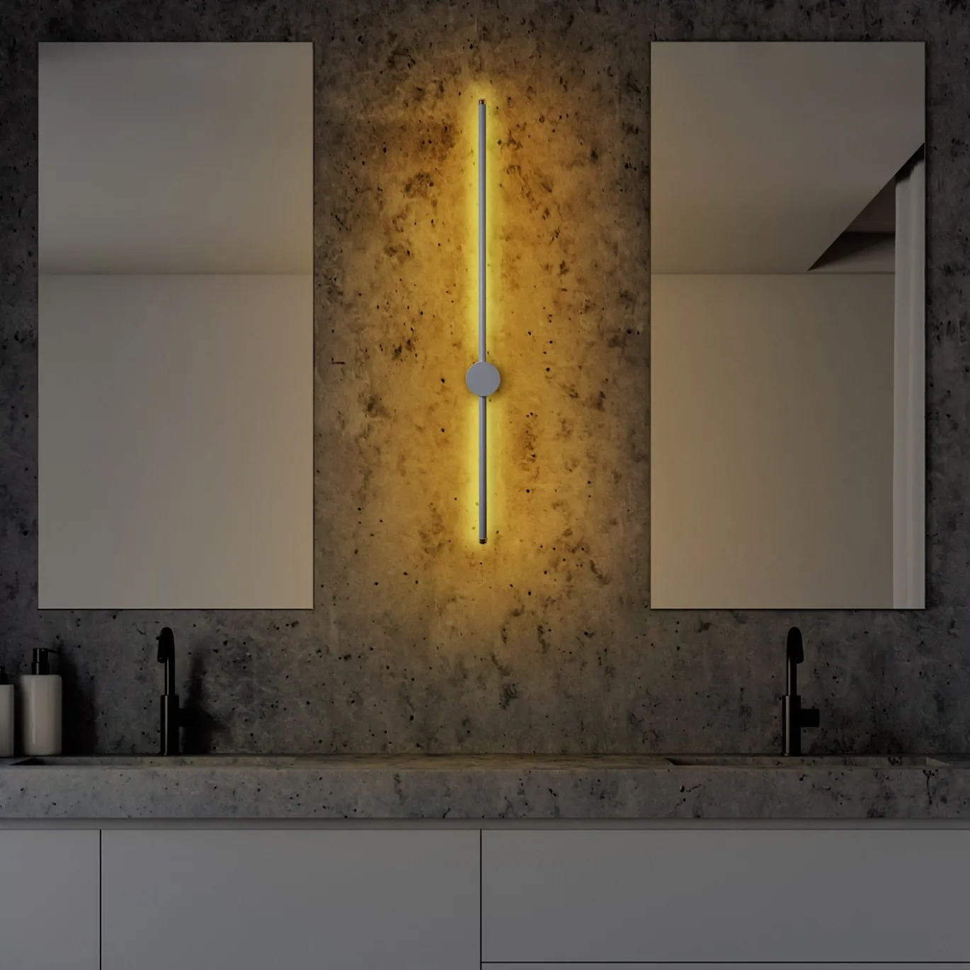 Wandlamp Sword Grijs 91cm