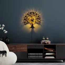 Wandlamp Tree Zwart