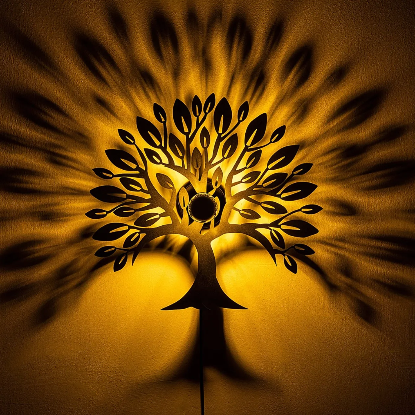 Wandlamp Tree Zwart