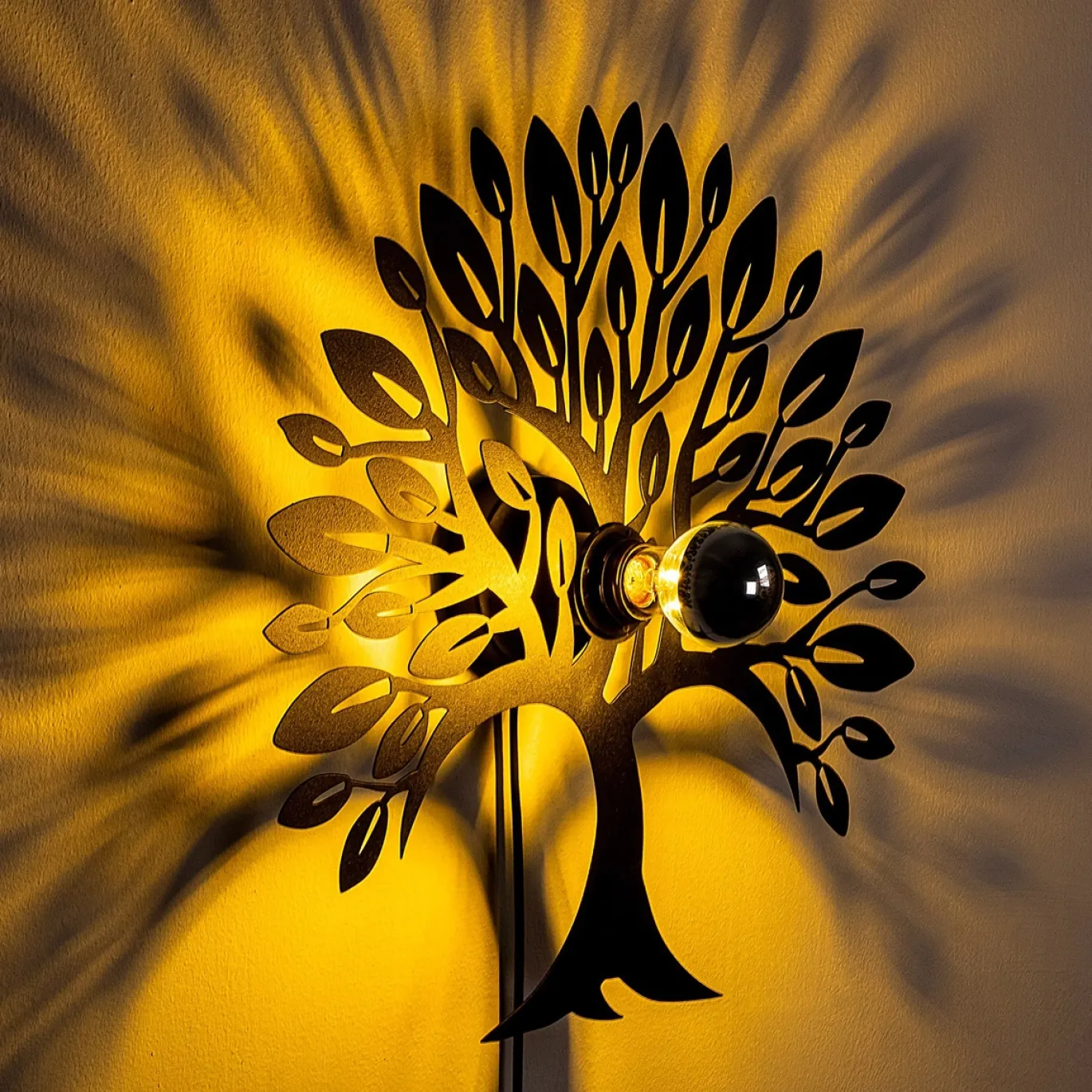 Wandlamp Tree Zwart