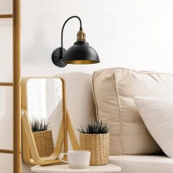 Wandlamp Varzan Zwart