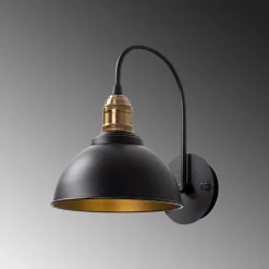 Wandlamp Varzan Zwart