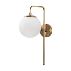 Wandlamp Viran Goud/Wit Large