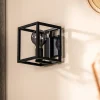 Wandlamp Wes 1-Lichts Zwart - Giga Meubel