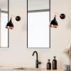 Wandlamp Yildo Zwart/Koper