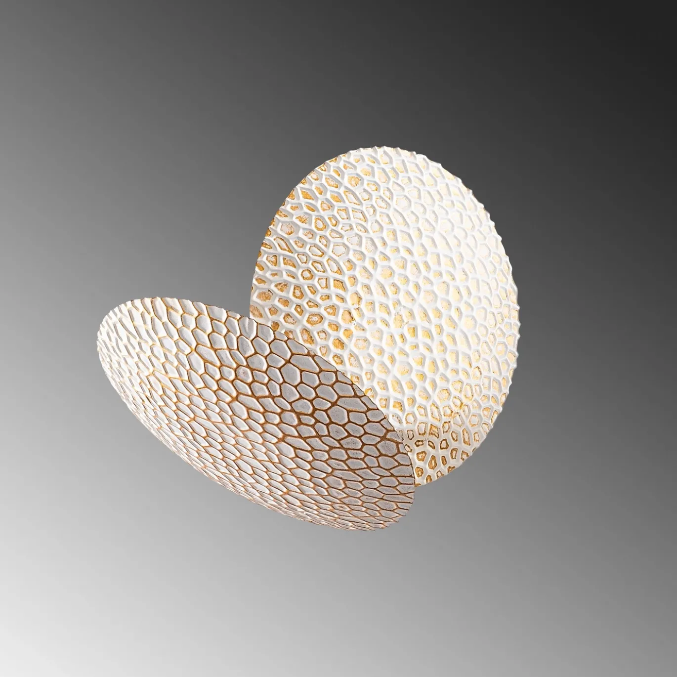 Wandlamp Yosma Cell Wit/Goud