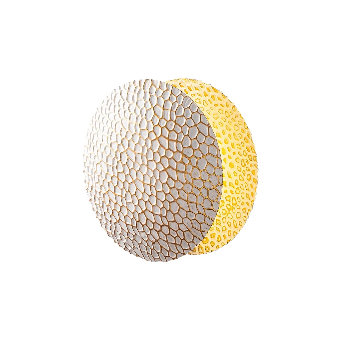 Wandlamp Yosma Cell Wit/Goud