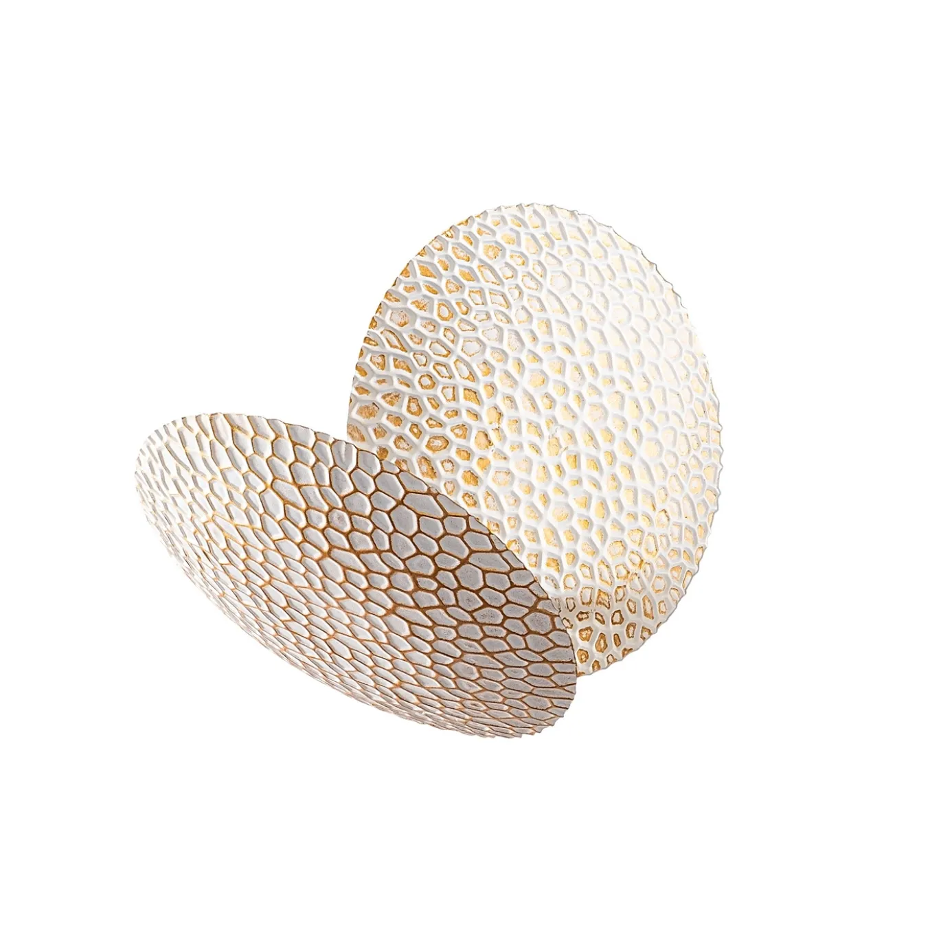 Wandlamp Yosma Cell Wit/Goud