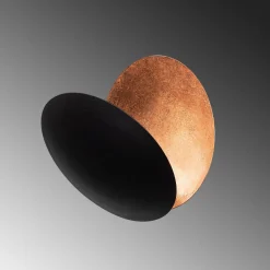 Wandlamp Yosma Zwart/Koper