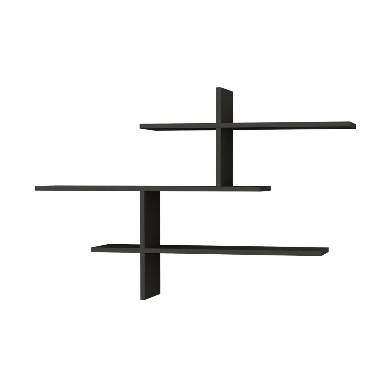 Wandplank Leo Melamine Antraciet