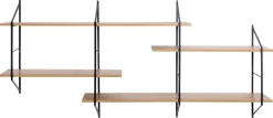 Wandplank Snolla Melamine Mat Wild Eiken 191cm - Giga Living