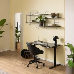 Wandplank Snolla Melamine Zwart Ash 191cm - Giga Living