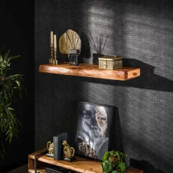 Wandplank Tree Acaciahout Naturel 100cm - Giga Meubel