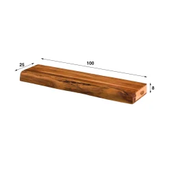 Wandplank Tree Acaciahout Naturel 100cm - Giga Meubel