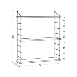 Wandschap Armoni Walnoot