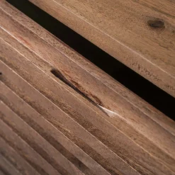 Wandschap Circular 1 lade Ø30cm Acacia Bruin - Giga Meubel