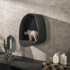 Wandschap Metallic Druppel Grijs - Giga Meubel