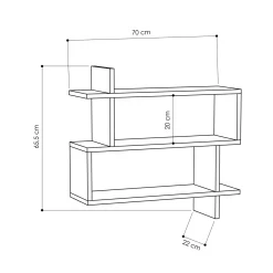 Wandschap Paralel Naturel