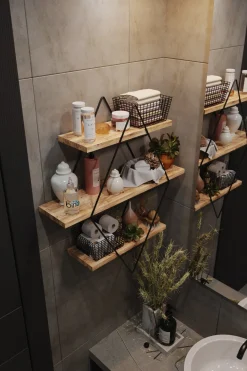 Wandschap Prizma Zwart