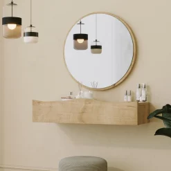 Wandspiegel + Wandschap Princesse Naturel