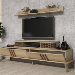 Woonkamer Meubel Set Ely Melamine Eiken