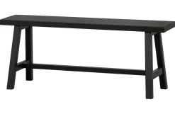 Woood Bankje Imme Hout Zwart 110cm