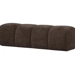 Woood Bankje Mojo 164cm Ribstof Bruin