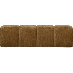 Woood Bankje Mojo 164cm Ribstof Honinggeel