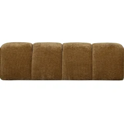 Woood Bankje Mojo 164cm Ribstof Honinggeel