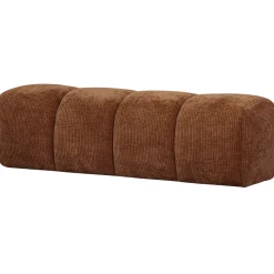 Woood Bankje Mojo 164cm Ribstof Roestbruin
