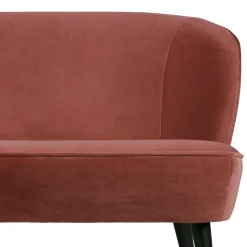 Woood Bankje Sara Velvet Bordeauxrood