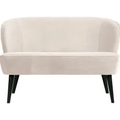 Woood Bankje Sara Velvet Off White