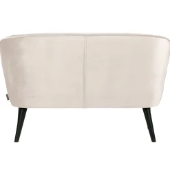 Woood Bankje Sara Velvet Off White