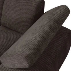 Woood Bank Mojo Element Chaise Longue Rechts Ribstof Bruin