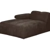 Woood Bank Mojo Element Chaise Longue Links Ribstof Bruin