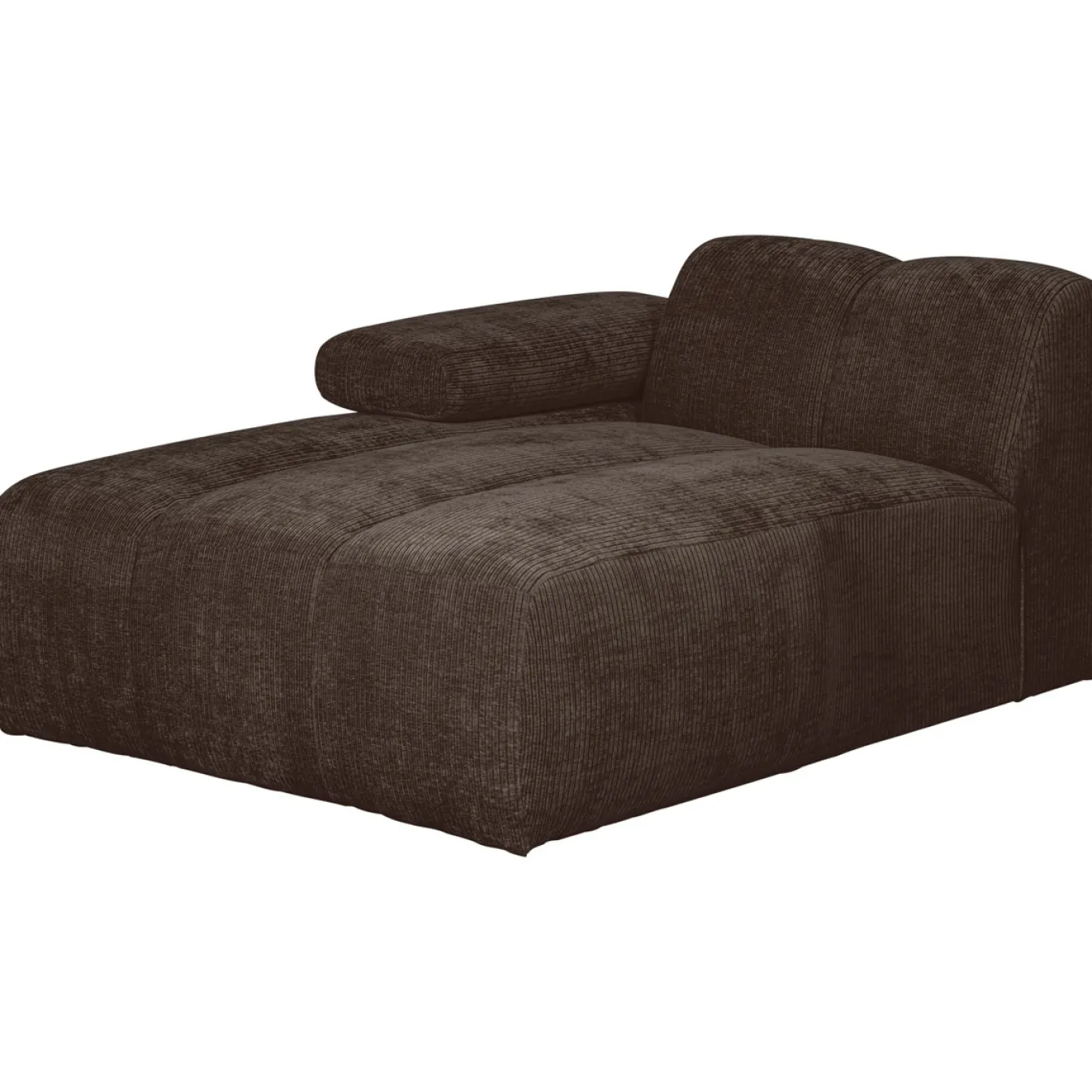 Woood Bank Mojo Element Chaise Longue Links Ribstof Bruin