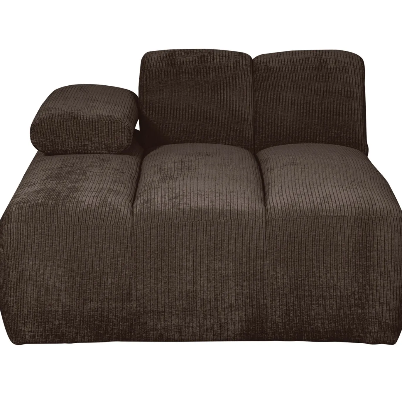 Woood Bank Mojo Element Chaise Longue Links Ribstof Bruin