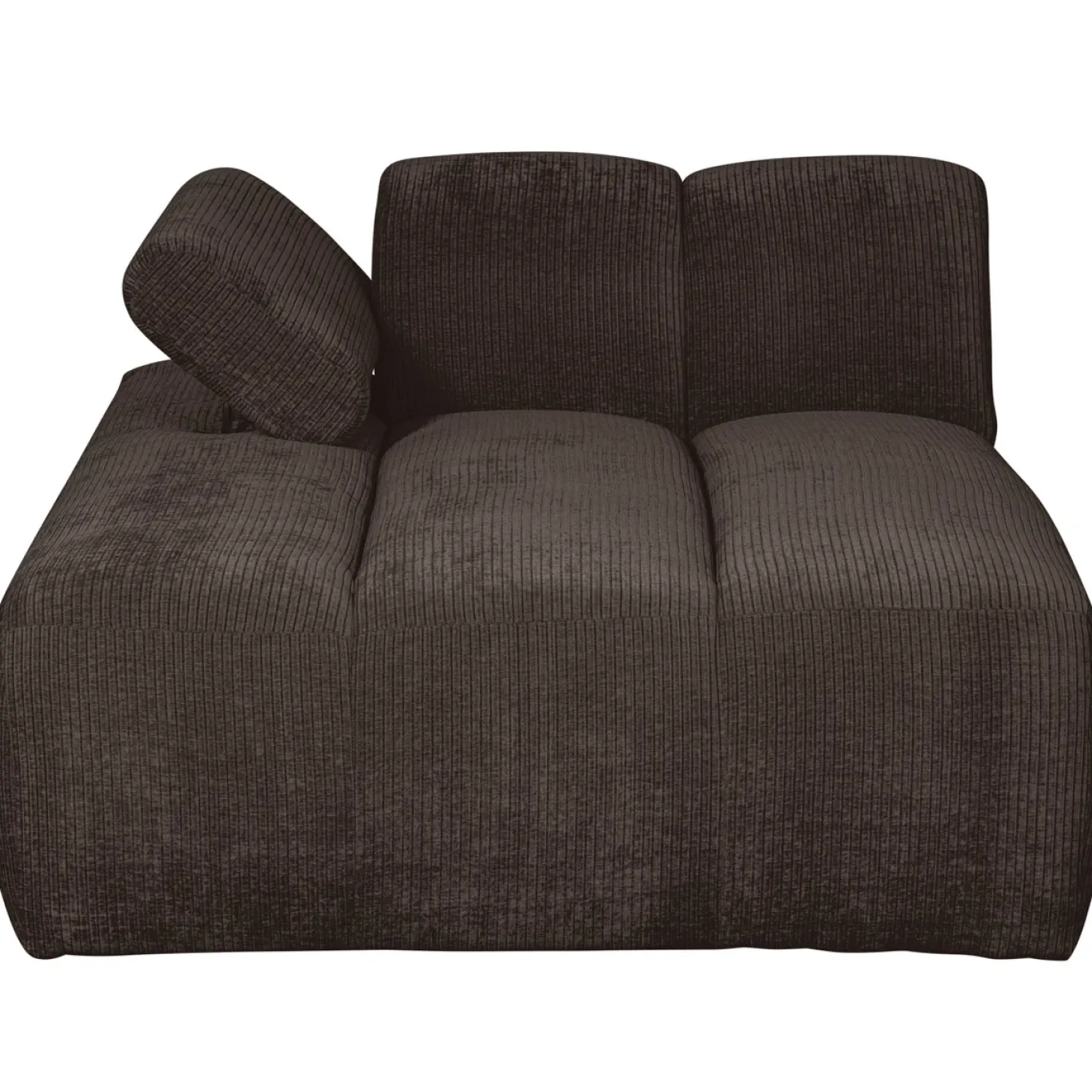Woood Bank Mojo Element Chaise Longue Links Ribstof Bruin
