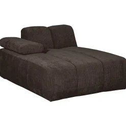 Woood Bank Mojo Element Chaise Longue Links Ribstof Bruin