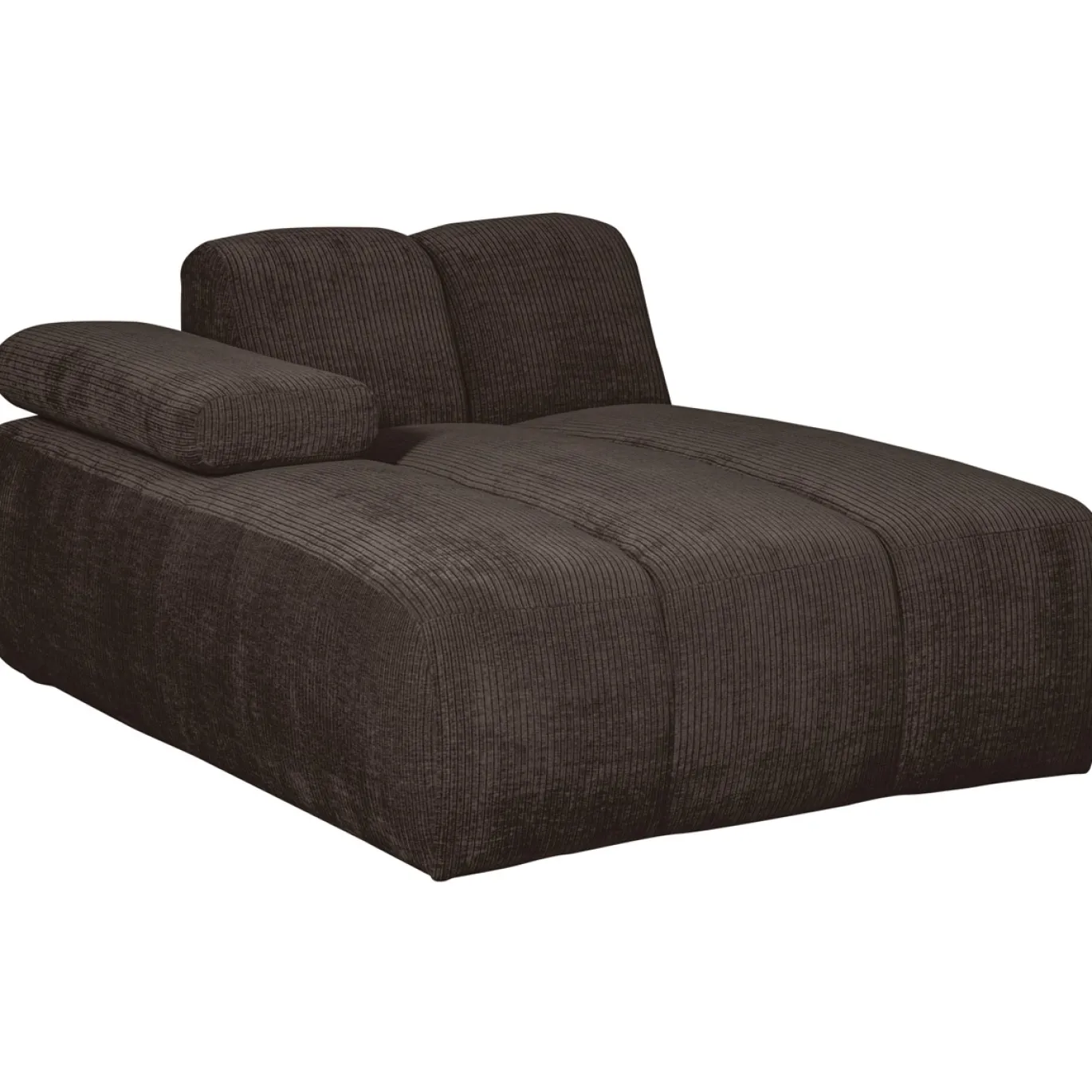 Woood Bank Mojo Element Chaise Longue Links Ribstof Bruin