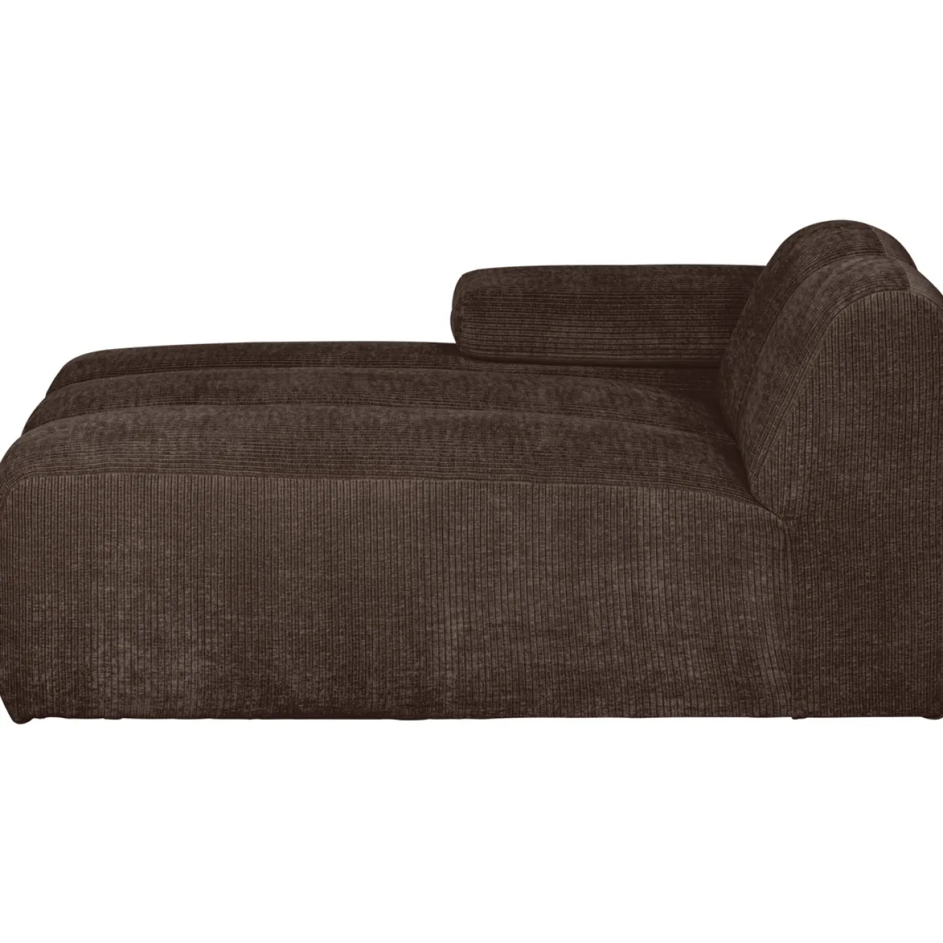 Woood Bank Mojo Element Chaise Longue Links Ribstof Bruin